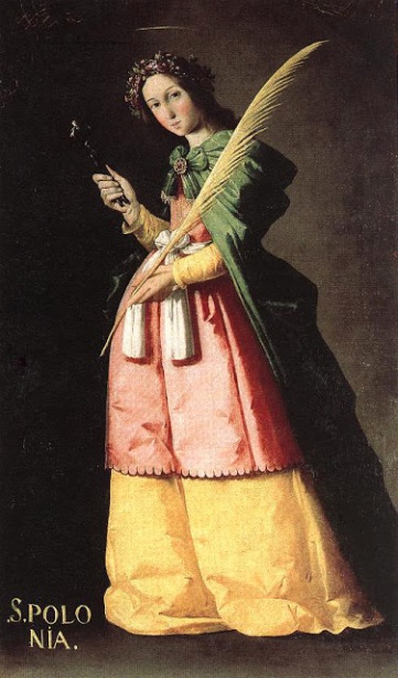 Santa Apolonia,Francisco de Zurbarán. h.1614